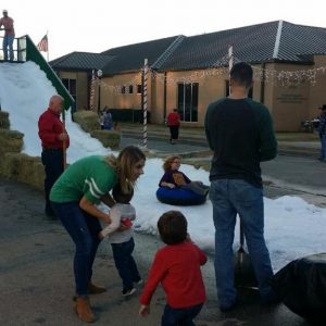 Fake snow party (real snow)